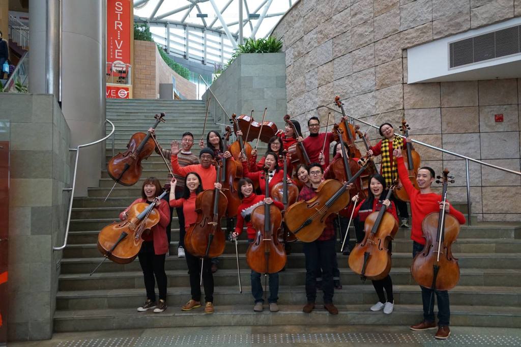 樂作枋在數碼港冬日嘉年華演出 Ponte della musica performed at X’mas funland at&nbsp;Cyberport
